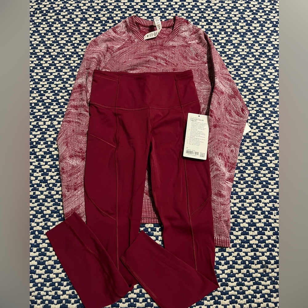 Legging size 4 new with tag match with shirt